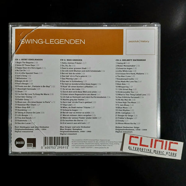 BOX CD - EDELHAGEN, GREGER, ZACHARIAS - SWING LEGENDEN (usato)