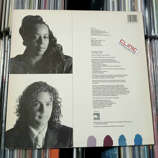 LP - TUCK & PATTY - TEARS OF JOY (usato)