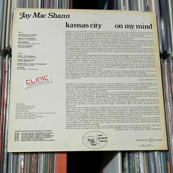 LP - JAY MAC SHANN - KANSAS CITY ON MY MIND (usato)