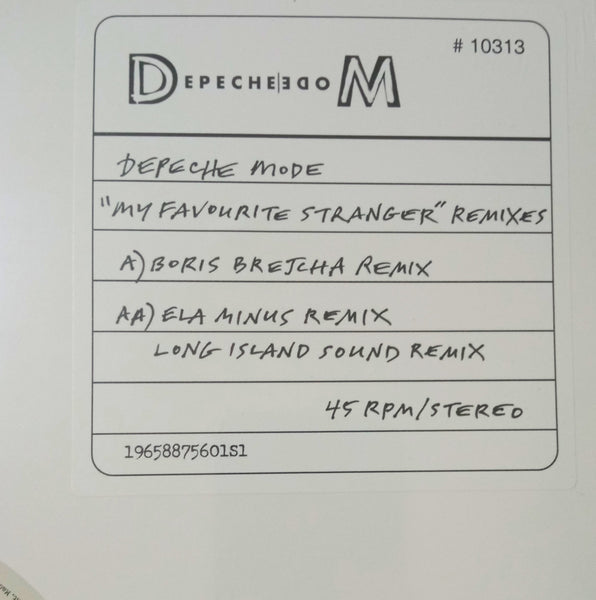 12" - DEPECHE MODE- MY FAVOURITE STRANGER REMIX (Limited Edition)