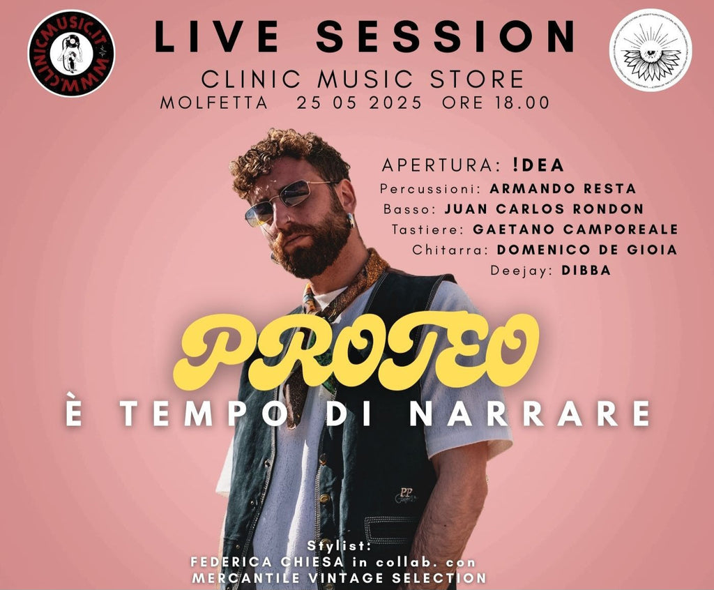 Proteo live al Clinic Music Store di Molfetta