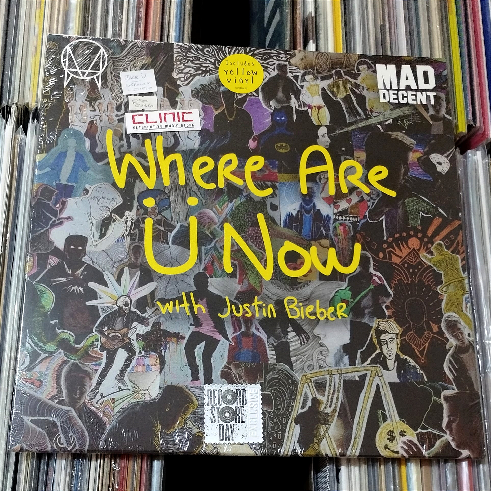 12" - JACK U WITH JUSTIN BIEBER - WHERE ARE U NOW (Record Store Day)