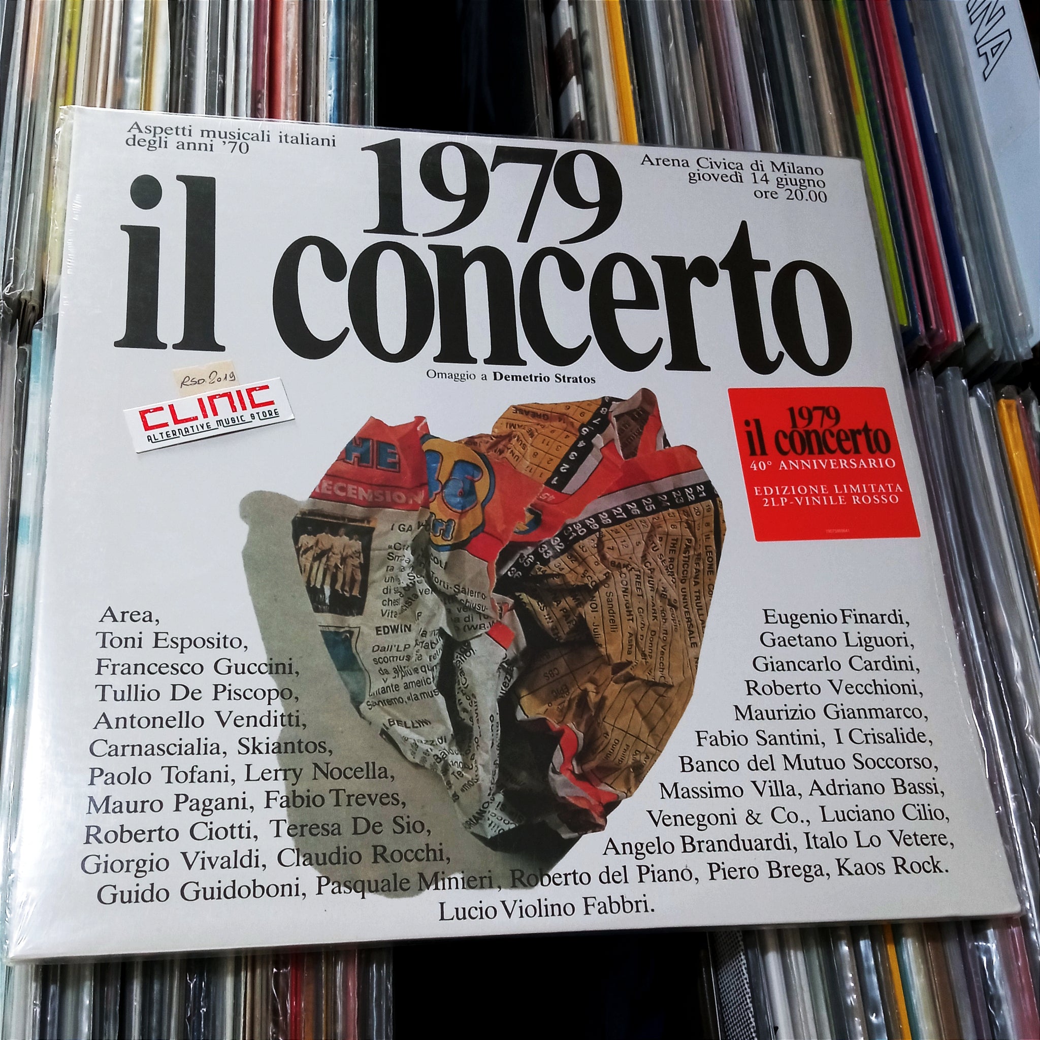 LP - VARIOUS ARTISTS - 1979 IL CONCERTO OMAGGIO A DEMETRIO STRATOS (Record Store Day)