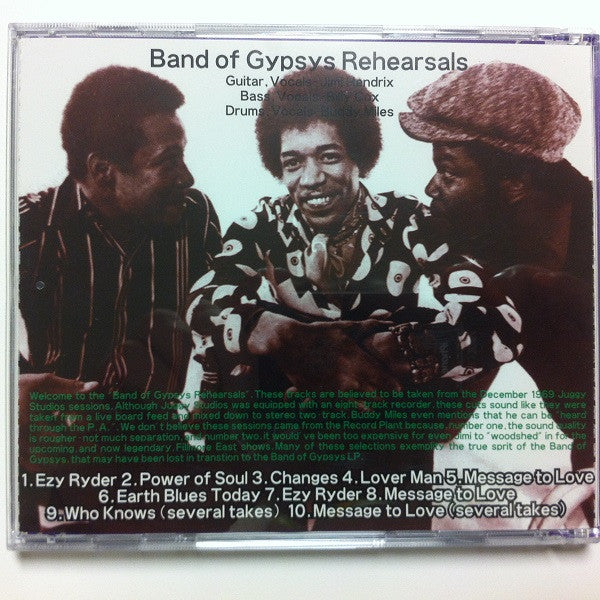CD - JIMI HENDRIX - BAND OF GYPSYS REHEARSALS (usato)