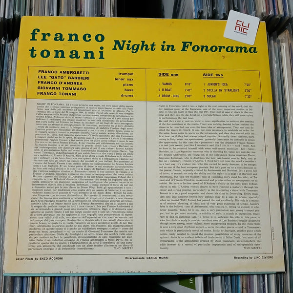 LP - FRANCO TONANI - NIGHT IN FONORAMA (usato)