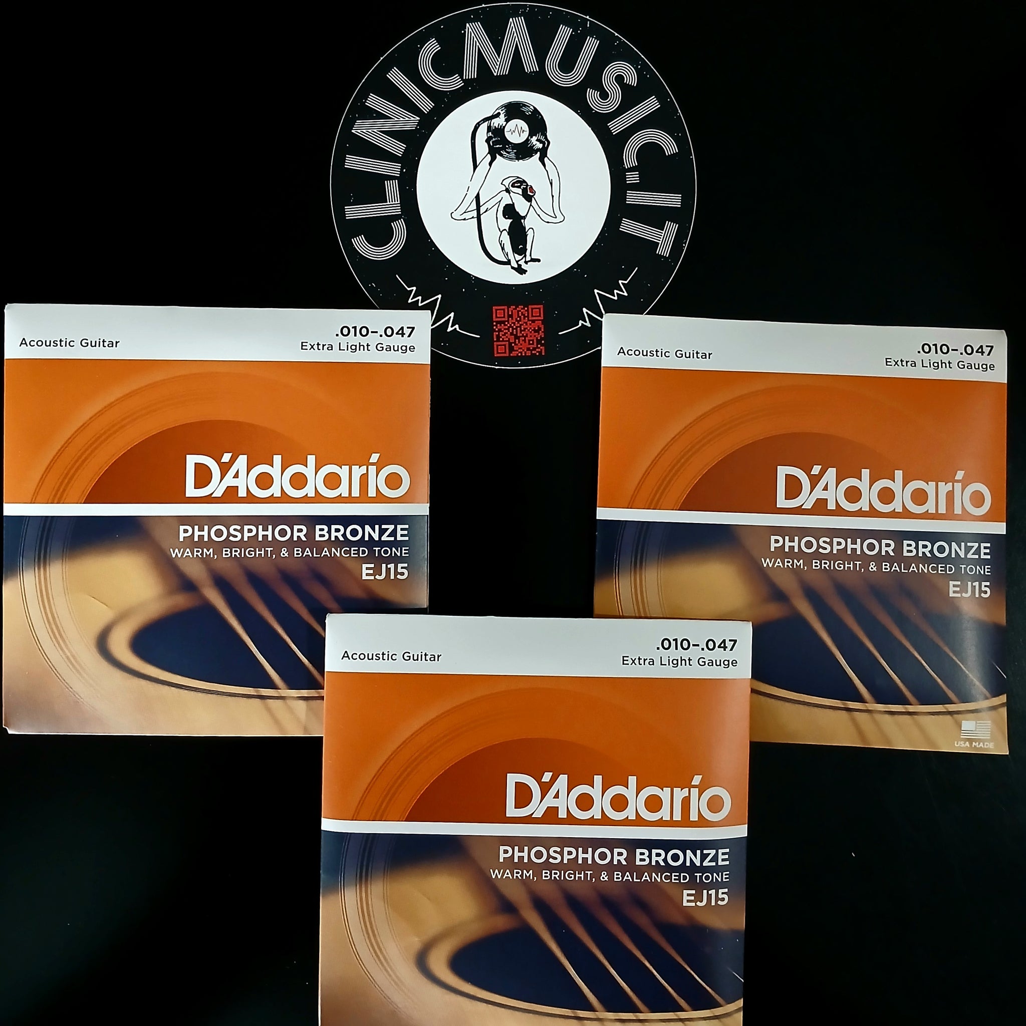 TRE CONFEZIONI D'ADDARIO EJ15 (Pacchetto in Promozione)