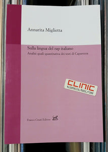 LIBRO - SULLA LINGUA DEL RAP ITALIANO