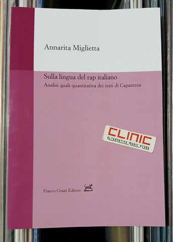 LIBRO - SULLA LINGUA DEL RAP ITALIANO