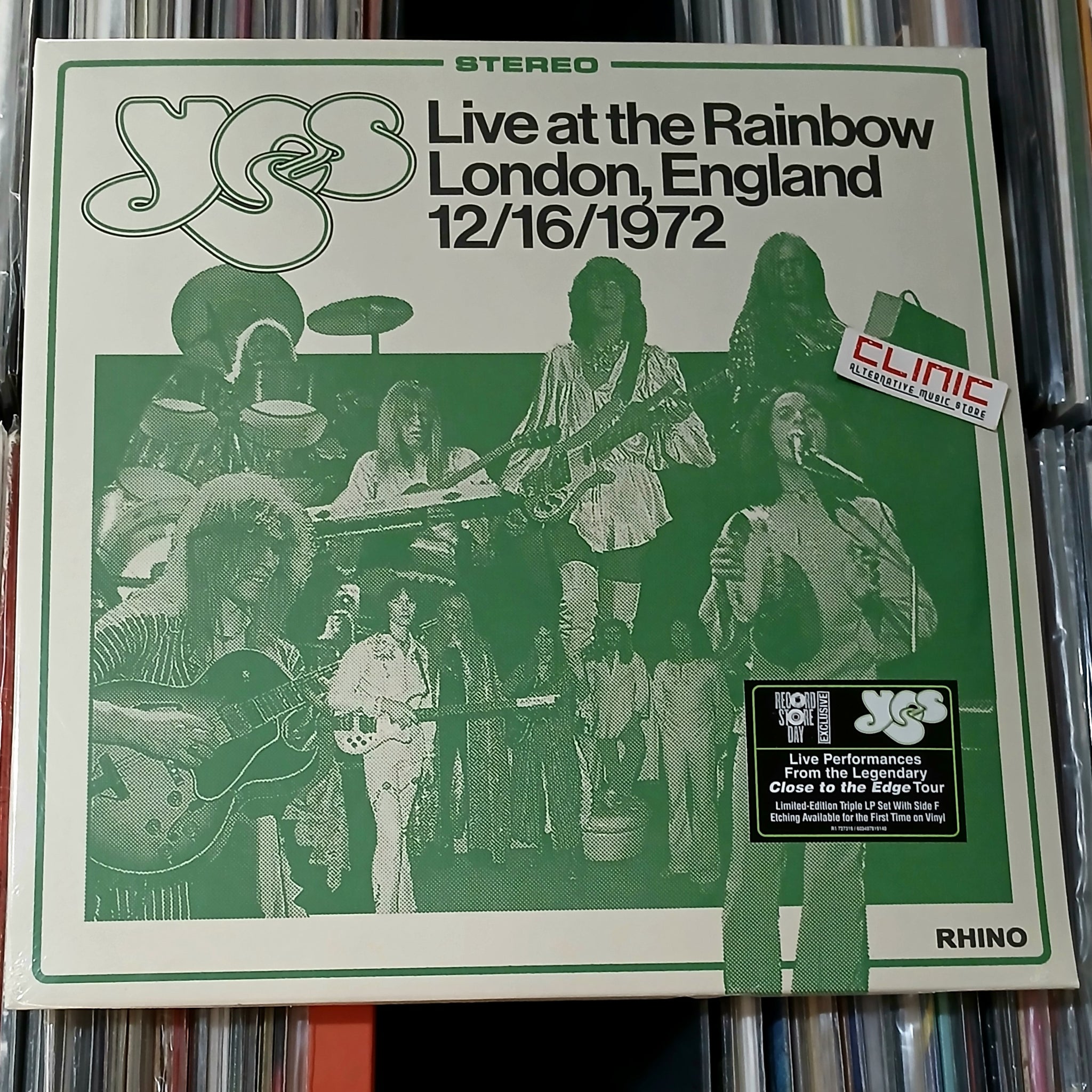 LP - YES - LIVE AT THE RAINBOW, LONDON, ENGLAND, 12/16/1972 - Record Store Day