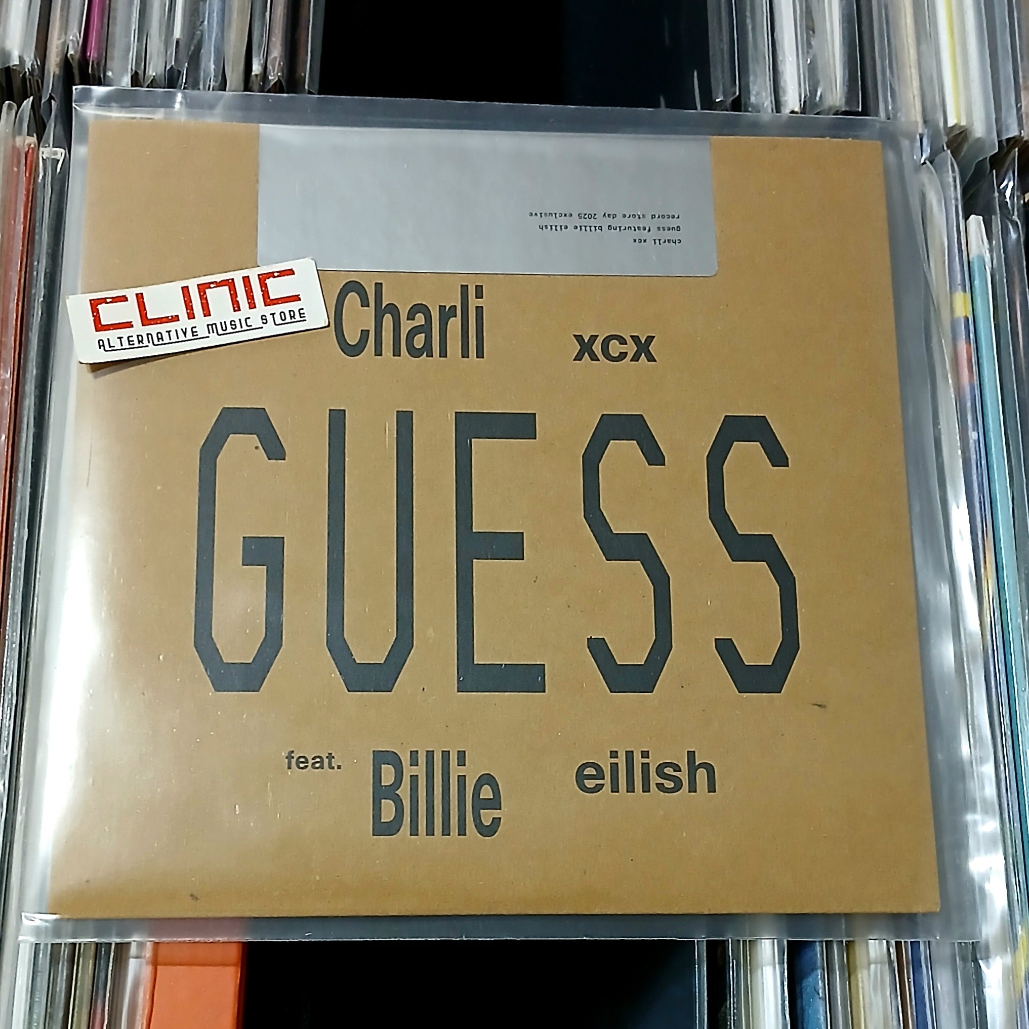 7" - CHARLI XCX & BILLIE EILISH - GUESS - Record Store Day