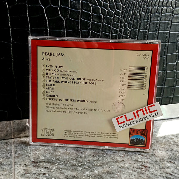 CD - PEARL JAM - ALIVE (usato)