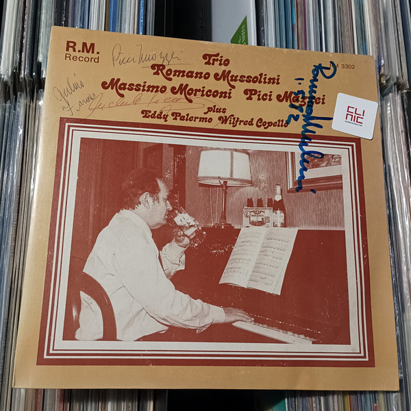 LP - TRIO ROMANO MUSSOLINI, MASSIMO MORICONI, PICI MAZZEI PLUS EDDY PALERMO, WILFRED COPELLO (usato autografato)