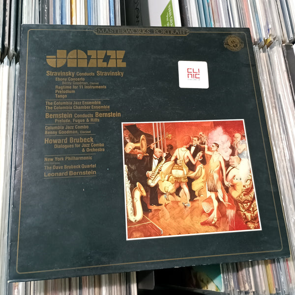 LP - STRAVINSKY, BERNSTEIN, BRUBECK  - STRAVINSKY, BERNSTEIN, BRUBECK - JAZZ (usato)