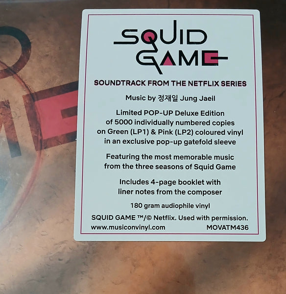LP - JUNG JAEIL - O.S.T. SQUID GAME (Numbered Edition)