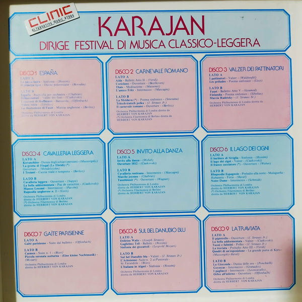 BOX LP - KARAJAN - DIRIGE FESTIVAL DI MUSICA CLASSICO LEGGERA (usato)
