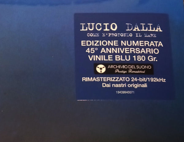 LP - LUCIO DALLA - COME è PROFONDO IL MARE