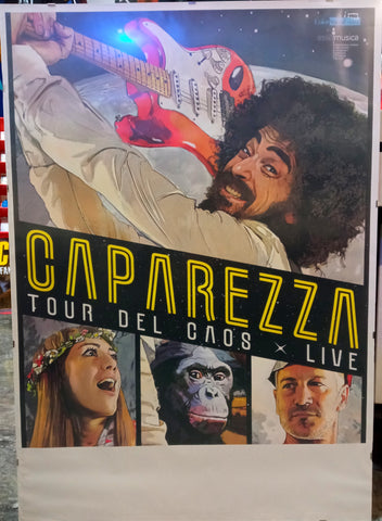POSTER / MANIFESTO - CAPAREZZA - TOUR DEL CAOS LIVE