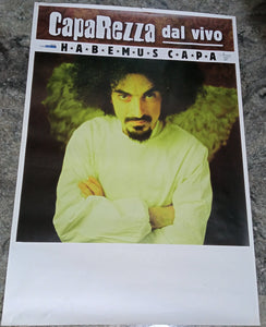 POSTER / MANIFESTO - CAPAREZZA DAL VIVO - HABEMUS CAPA