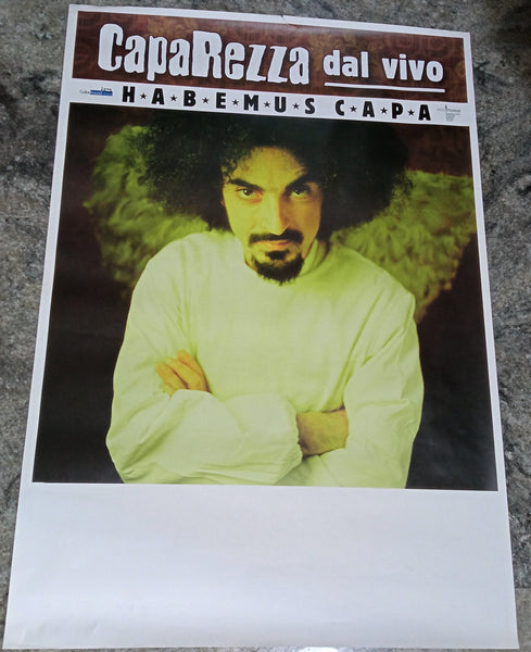 POSTER / MANIFESTO - CAPAREZZA DAL VIVO - HABEMUS CAPA