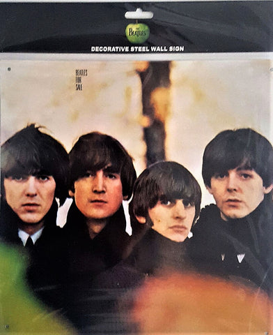 TARGA DECORATIVA IN ACCIAO THE BEATLES FOR SALE