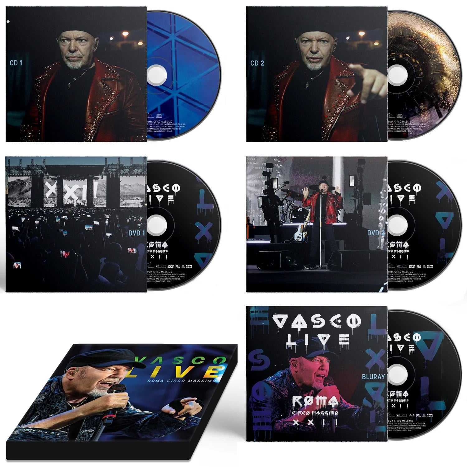 CD/DVD/BLURAY - VASCO ROSSI - ROMA CIRCO MASSIMO